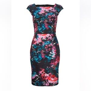 French Connection sheath dress multi color